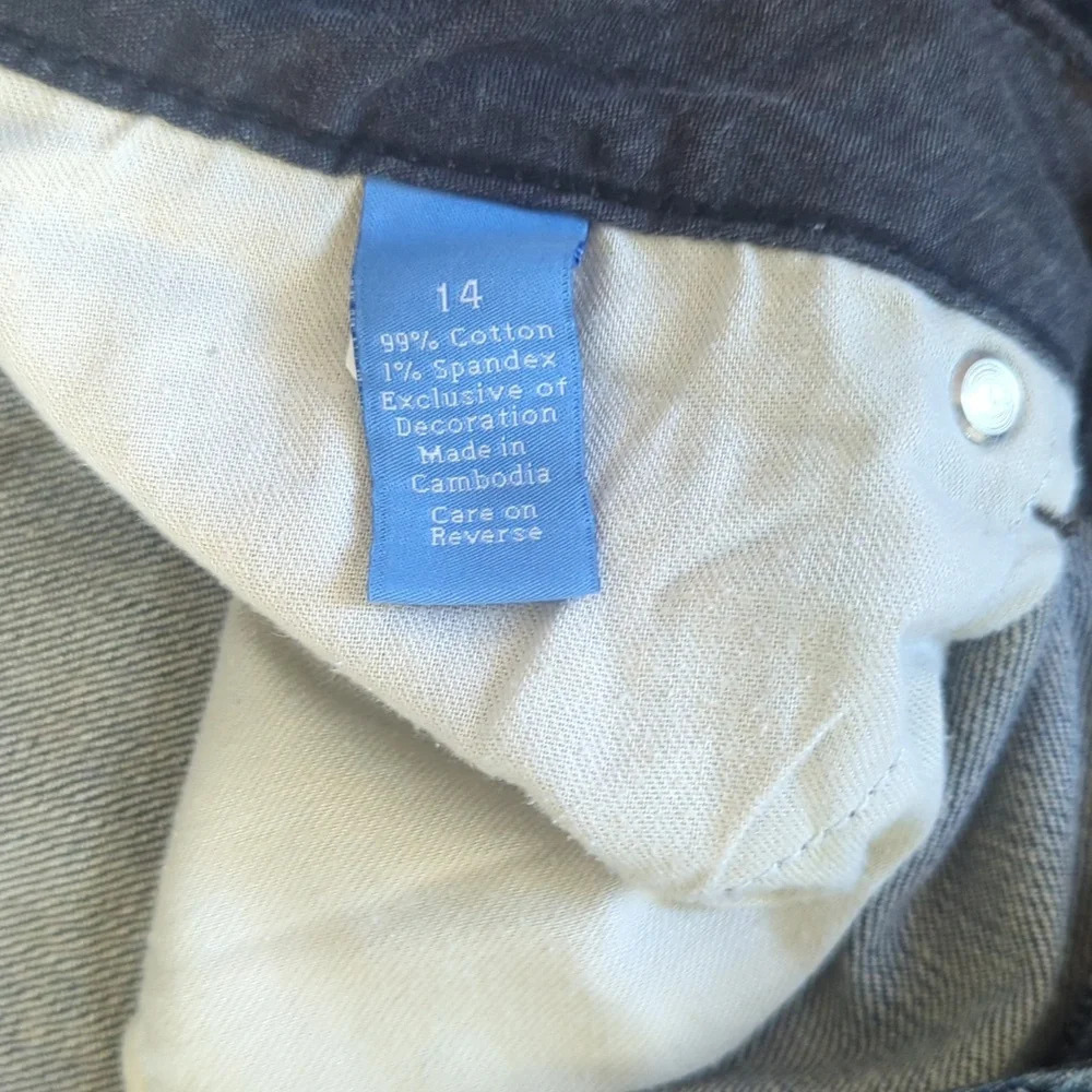 Simply Vera Dark Wash Straight Jeans, US 14 - Picture 3 of 5